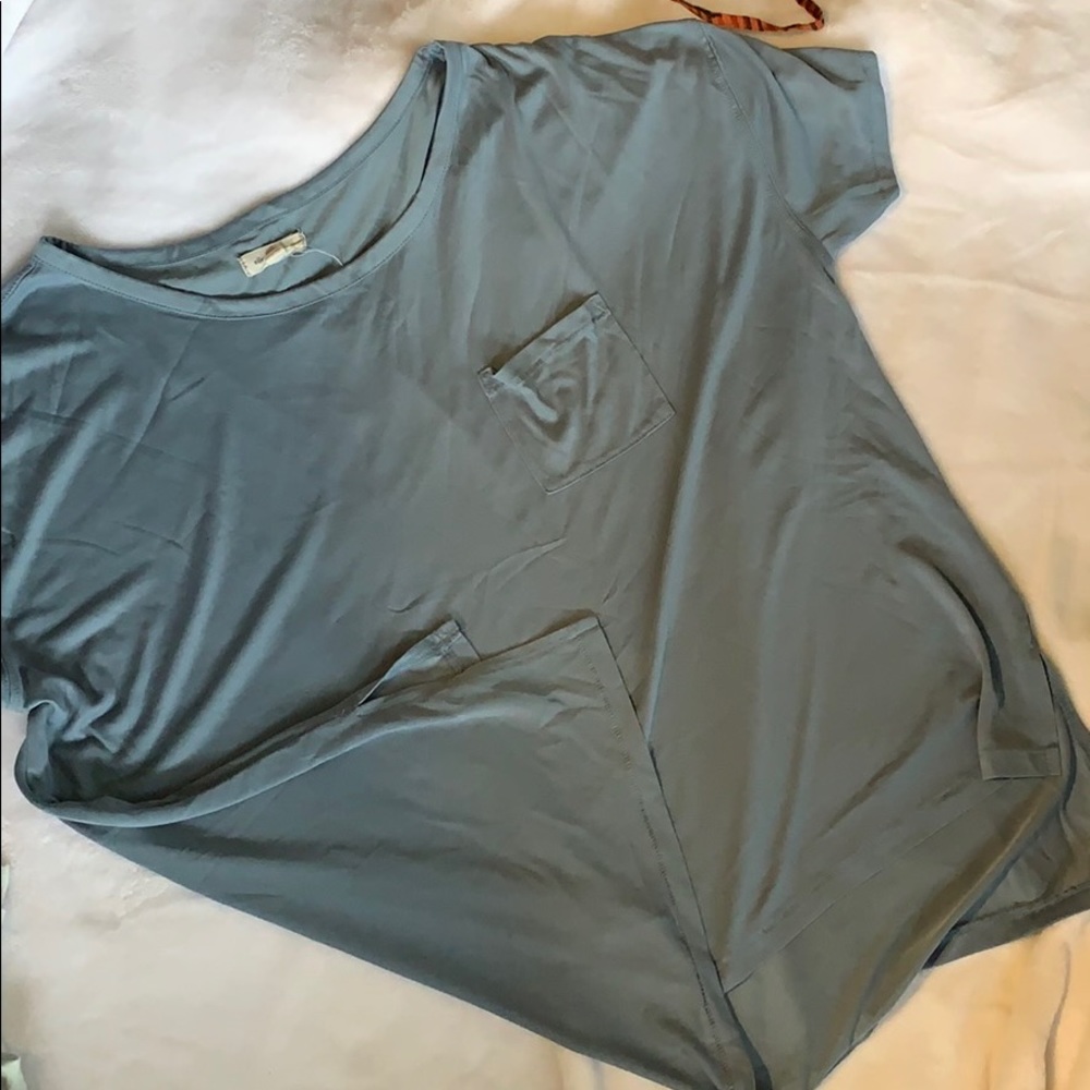 Urban Outfitters silky like material T-shirt